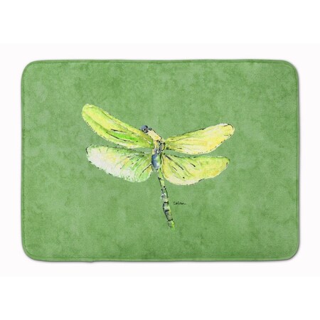 Carolines Treasures Dragonfly on Avacado Machine Washable Memory Foam Mat 8864RUG